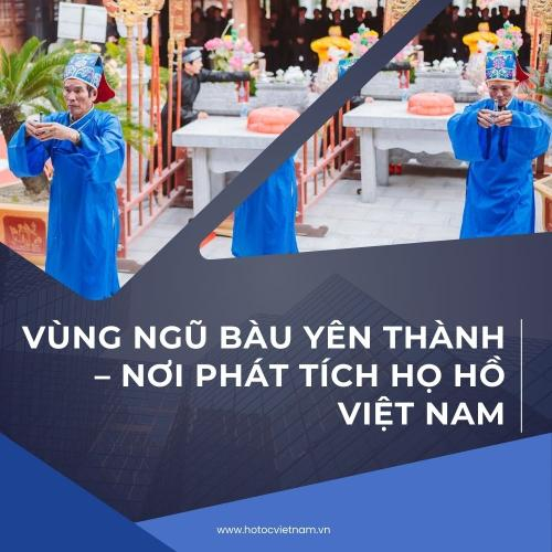 Vùng Ngũ Bàu Yên Thành - Nơi Phát Tích Họ Hồ Việt Nam