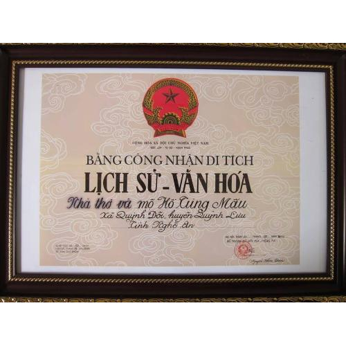 Nhà Thờ Và Mộ Hồ Tùng Mậu, Xã Quỳnh Đôi
