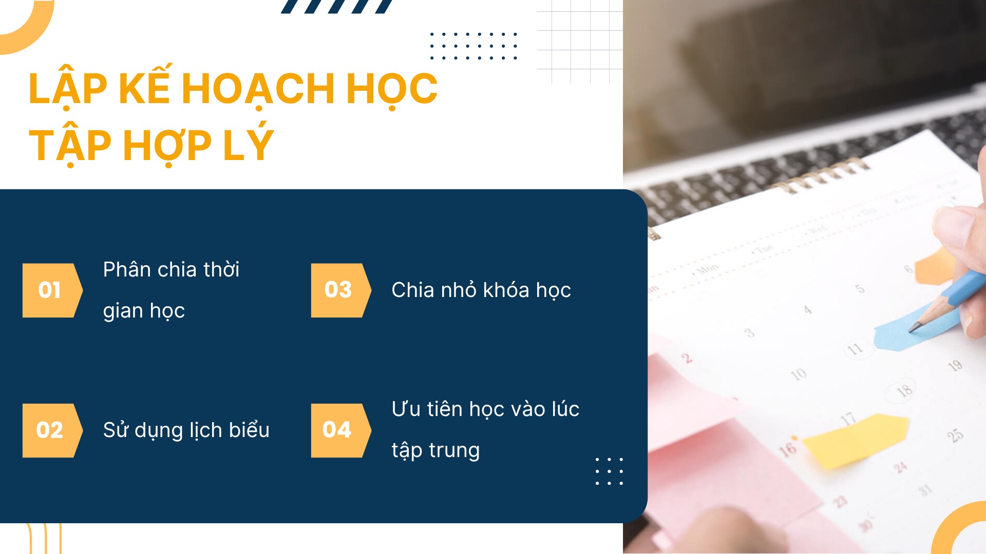 2. Lập kế hoạch học tập hợp lý