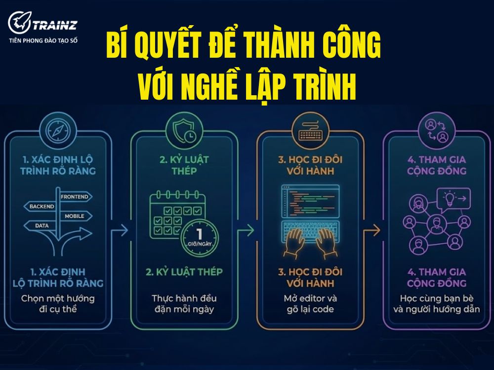 Bí quyết để thành công với nghề lập trình