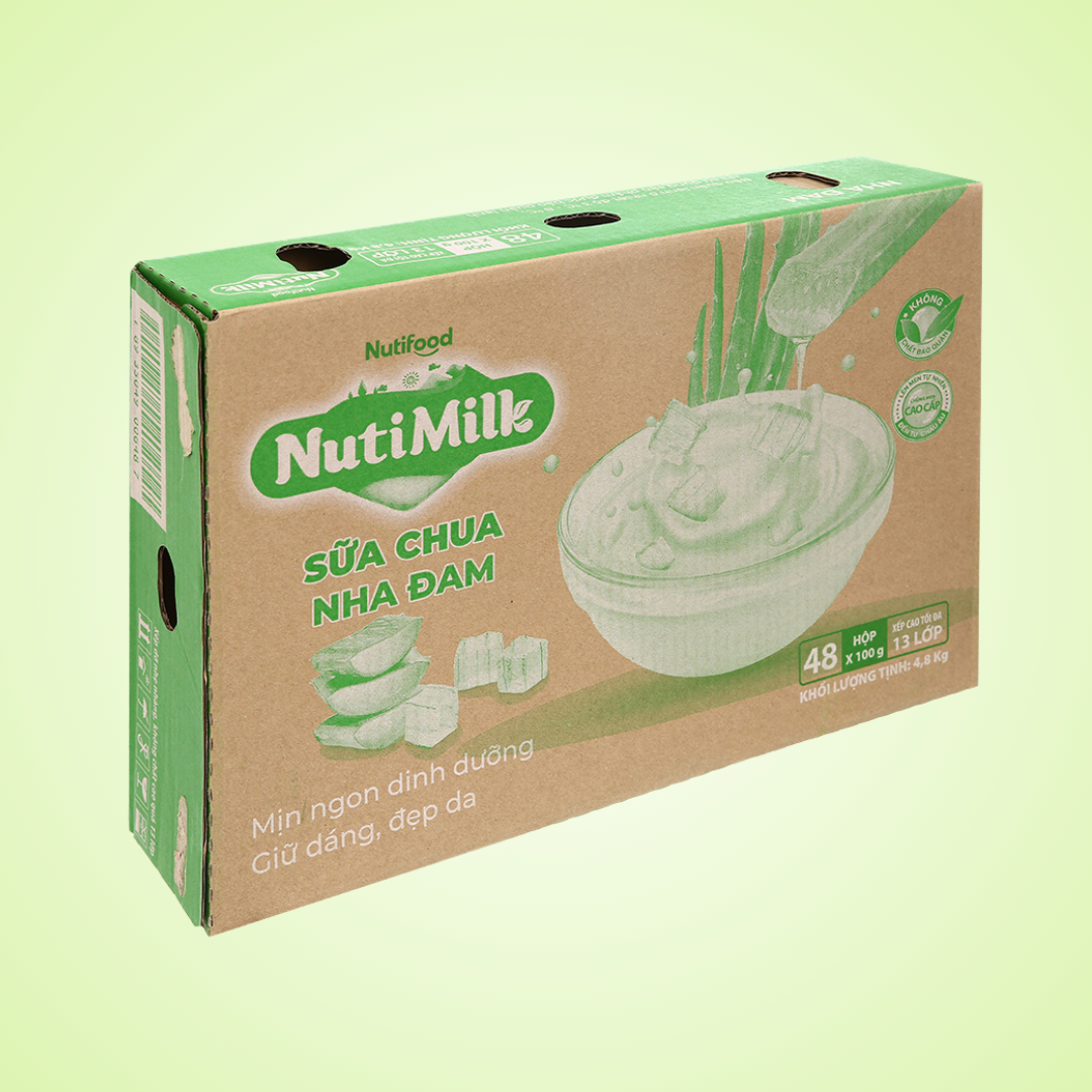 Thùng 48 Hộp Sữa Chua Nha Đam Nutimilk 100g