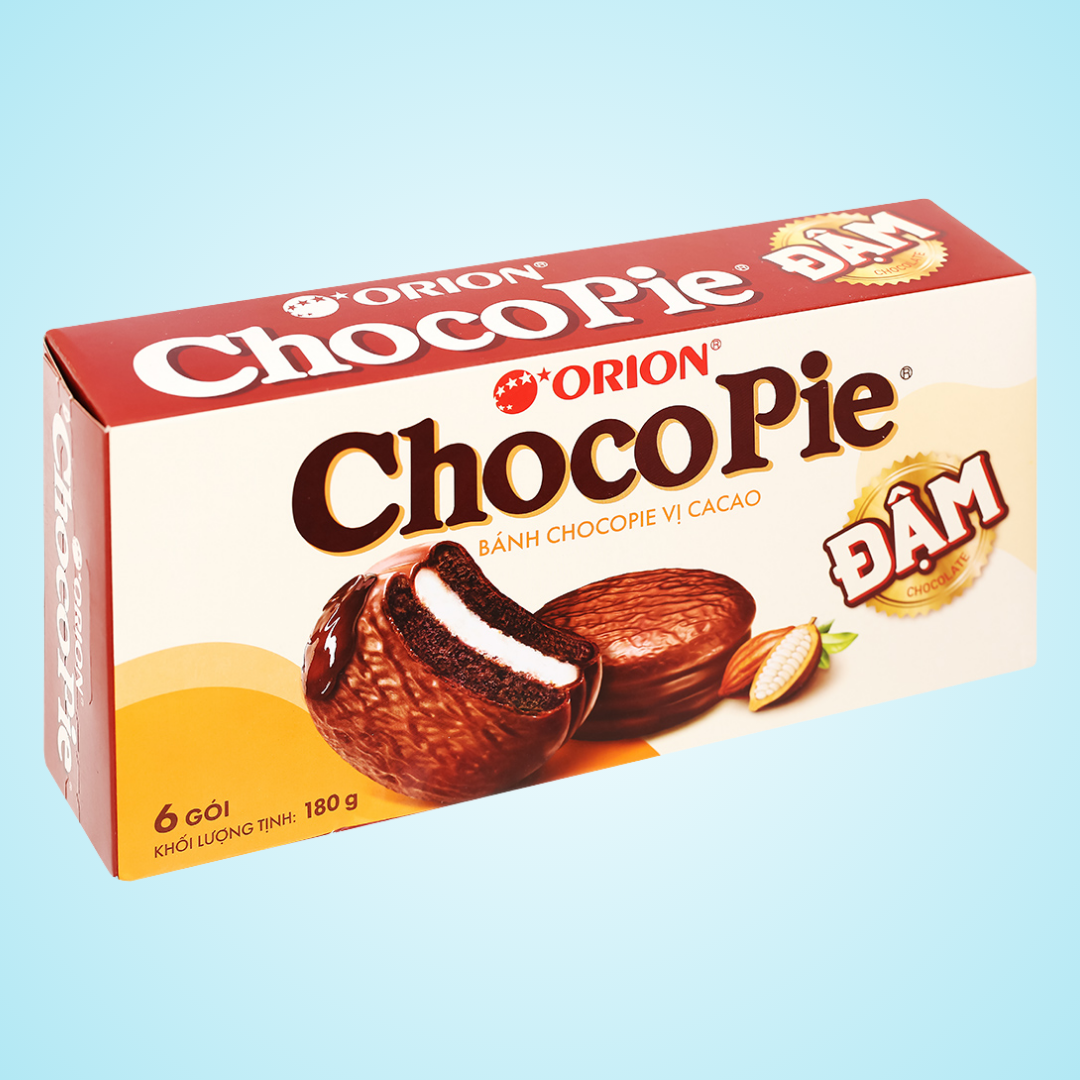 Bánh Chocopie Orion Dark Vị Ca Cao Hộp 180g (6 cái)