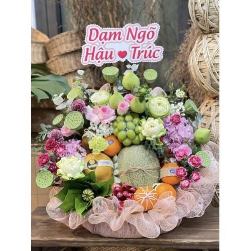 Giỏ Hoa Trái Cây Dạm Ngõ