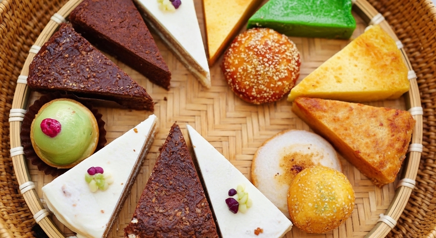 Bánh dân gian là hương vị quê nhà đậm đà cùng bản sắc