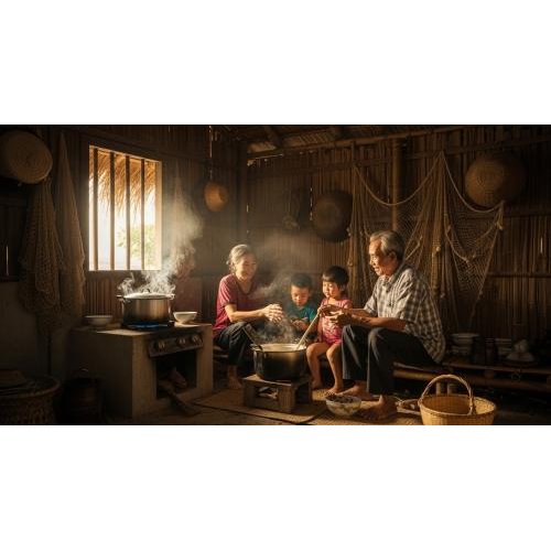 Bếp nơi gắn kết yêu thương và kể chuyện làng chài