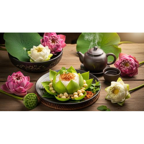 Hương sen trong từng món ăn quê nhà