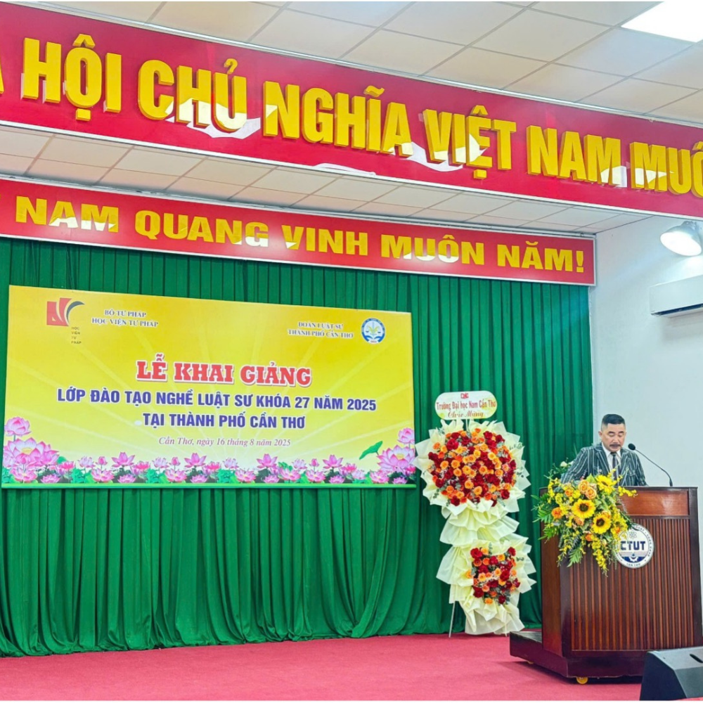 Khai Giảng Lớp Đào Tạo Nghề Luật Sư Khóa 27 Năm 2025 Tại TP Cần Thơ