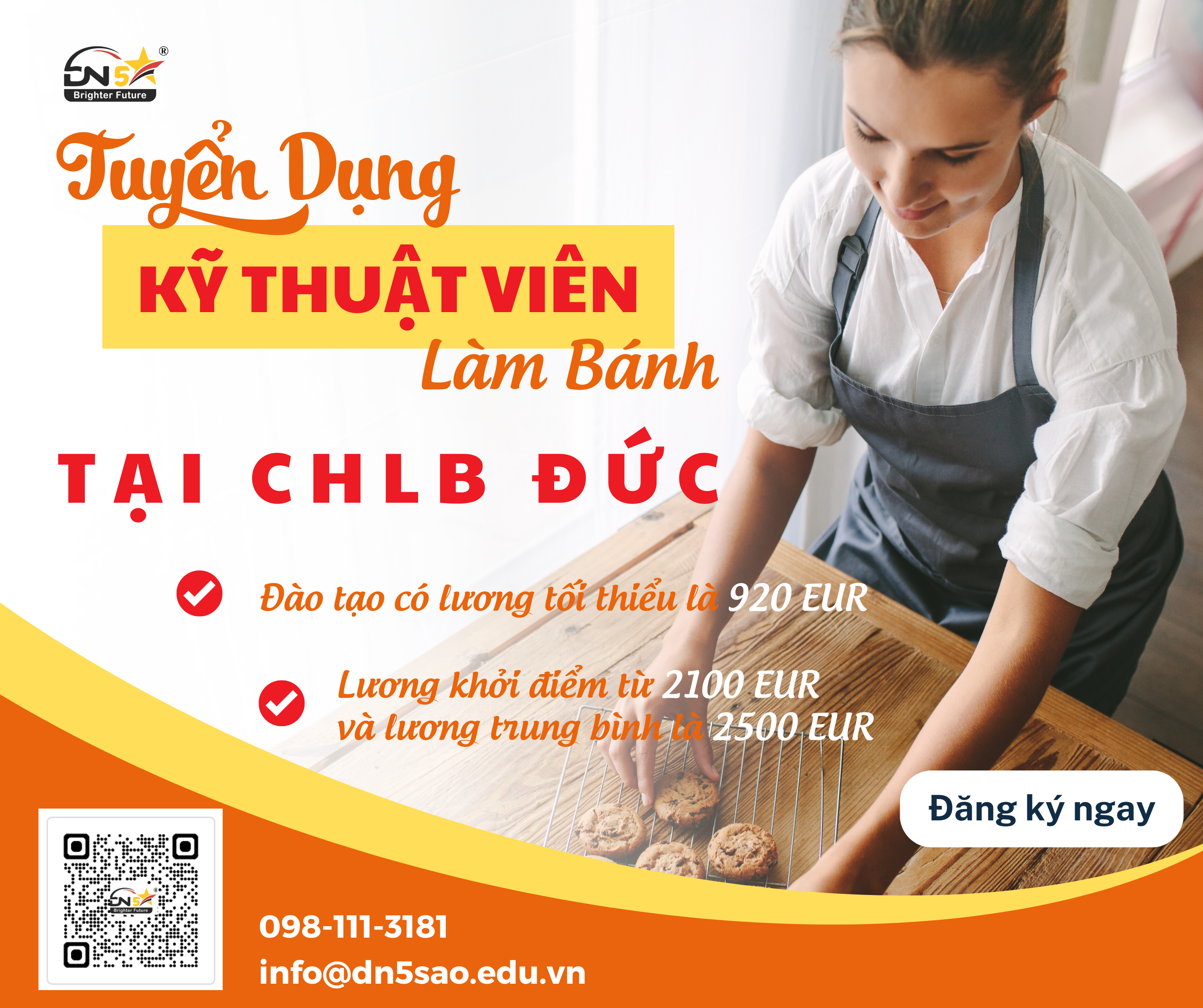 Tuyển Dụng Kỹ Thuật Viên Làm Bánh Tại CHLB Đức