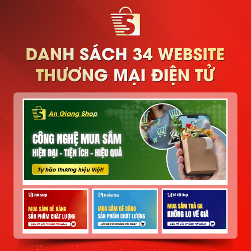 Danh Sách Website TMĐT Của 34 Tỉnh Thành Việt Nam