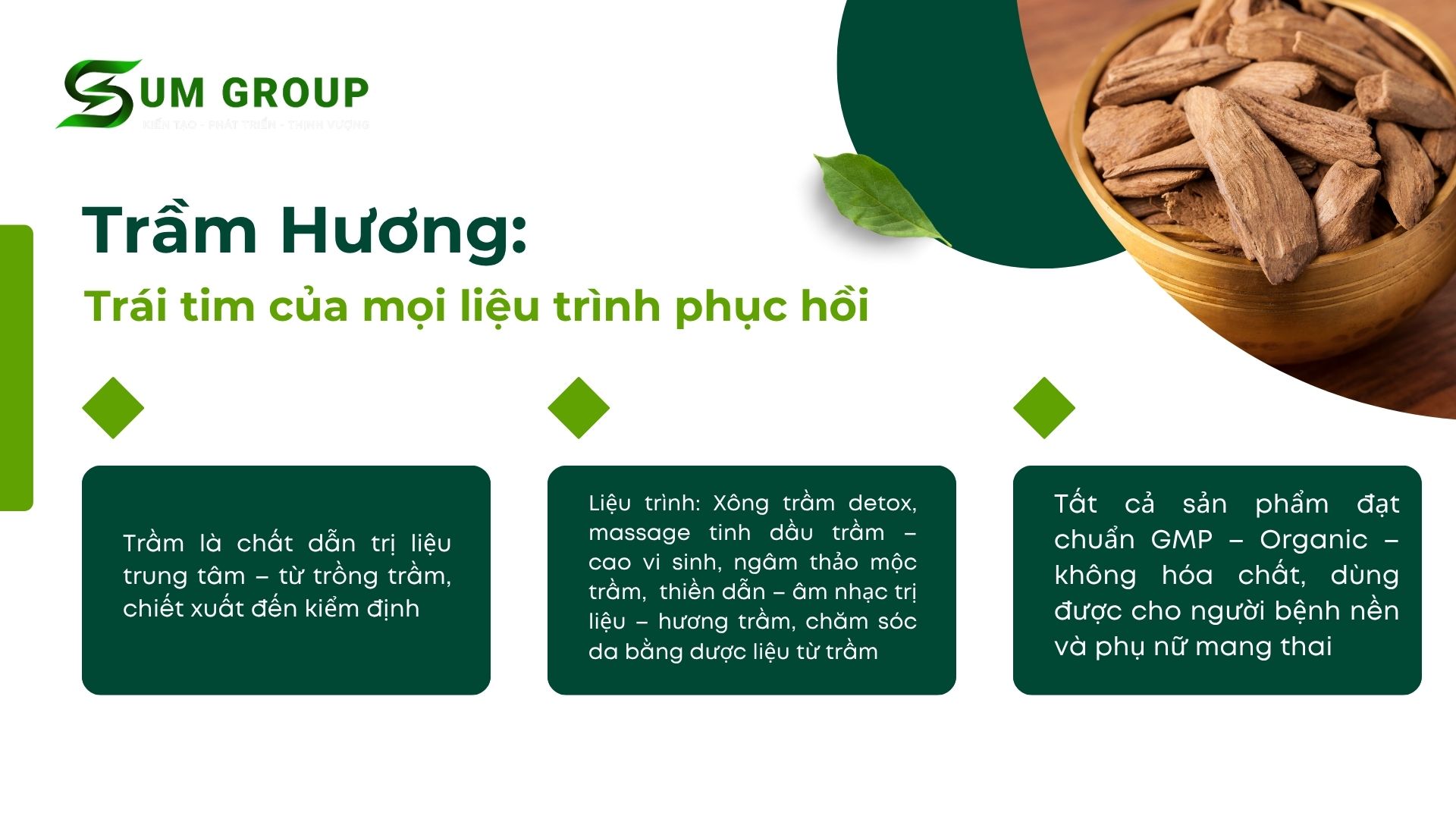 2. Trầm Hương – Trái tim của mọi liệu trình phục hồi tại SUM SPA