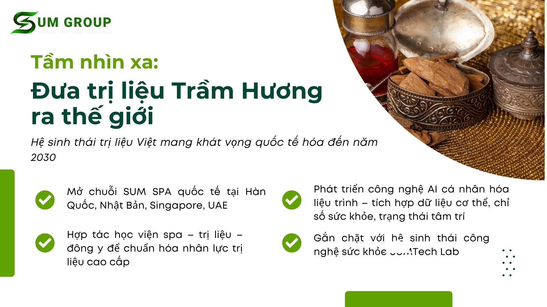 5. Tầm nhìn xa: Xuất khẩu mô hình trị liệu Trầm Hương ra thế giới