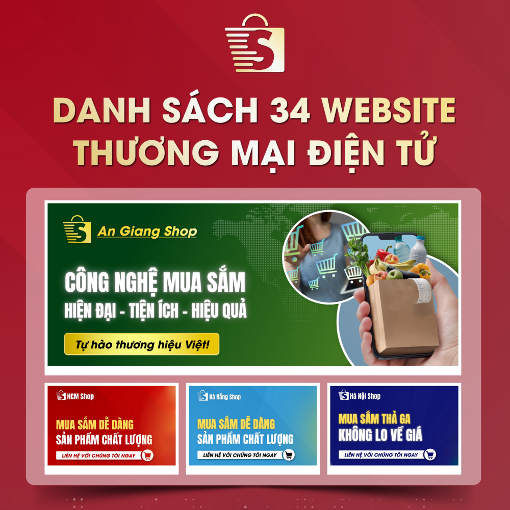 Danh Sách Website TMĐT Của 34 Tỉnh Thành Việt Nam