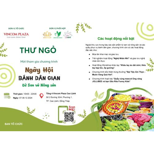 Ngày Hội Bánh Dân Gian Từ Sen Và Nông Sản - Lần Thứ 2