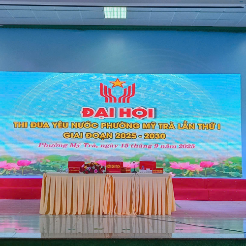 Đại hội Thi đua Yêu nước Phường Mỹ Trà lần thứ I, giai đoạn 2025–2030