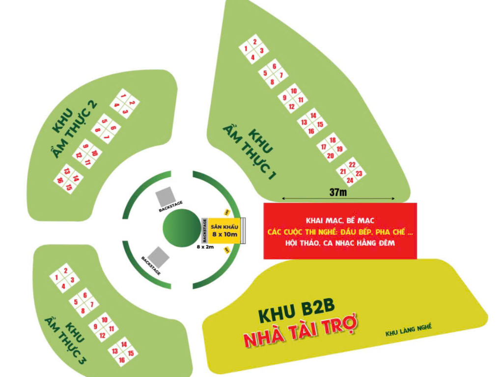 Vị trí gian hàng và thời gian diễn ra