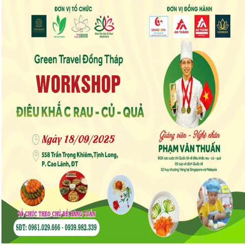 Sắp Diễn Ra Khai Giảng Khóa 2 & Workshop Lớp Điêu Khắc Rau – Củ – Quả