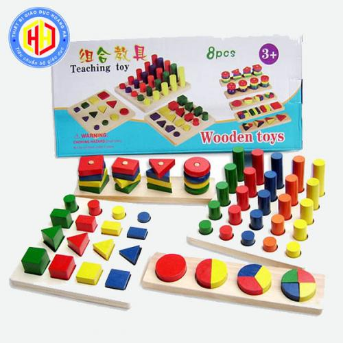 Bộ Đồ Chơi Giáo Cụ Montessori 8 Món