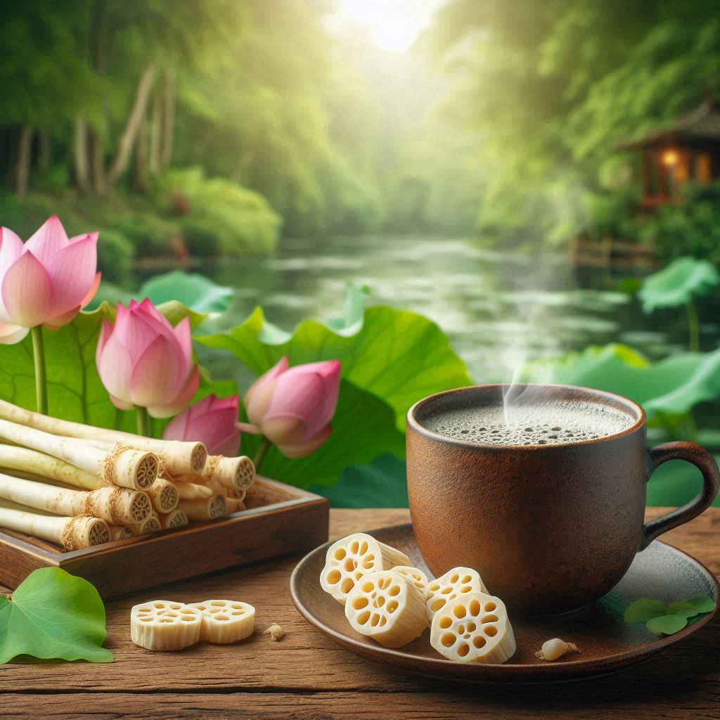 Trà củ sen hữu cơ