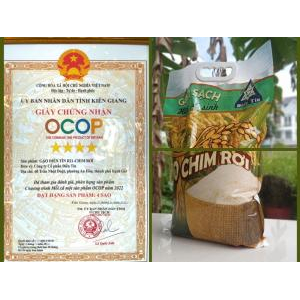 Gạo Sạch Hữu Cơ Điền Tín R21 Chim Rơi 5 Kg - Gạo Vi Sinh