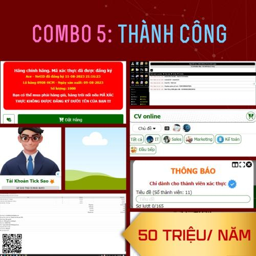 Combo 5 Net🆔.vn: Thành công - 50 Triệu/ Năm