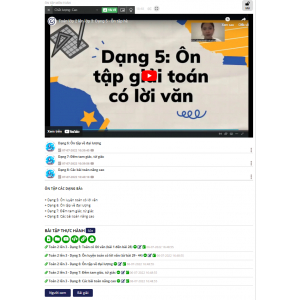 Ôn tập Toán: Các dạng bài  5, 6, 7, 8