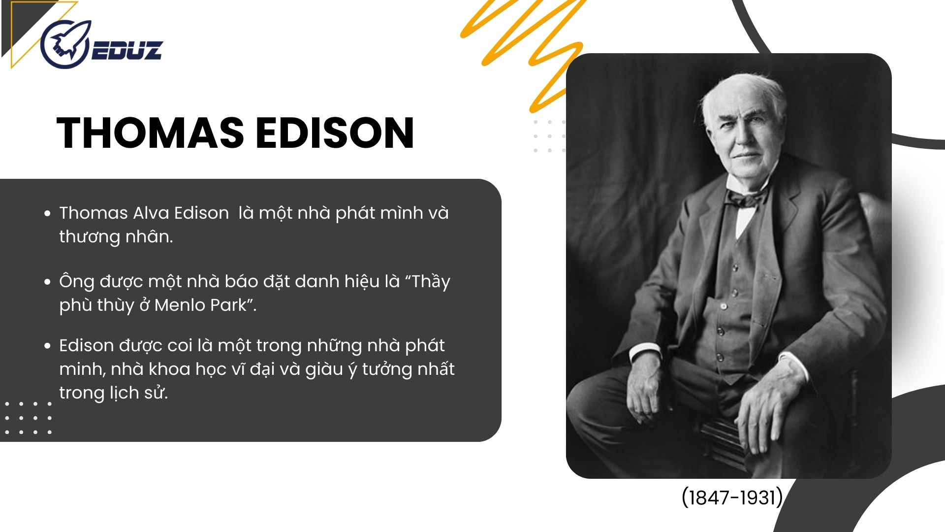 1. Giới thiệu về Thomas Edison: