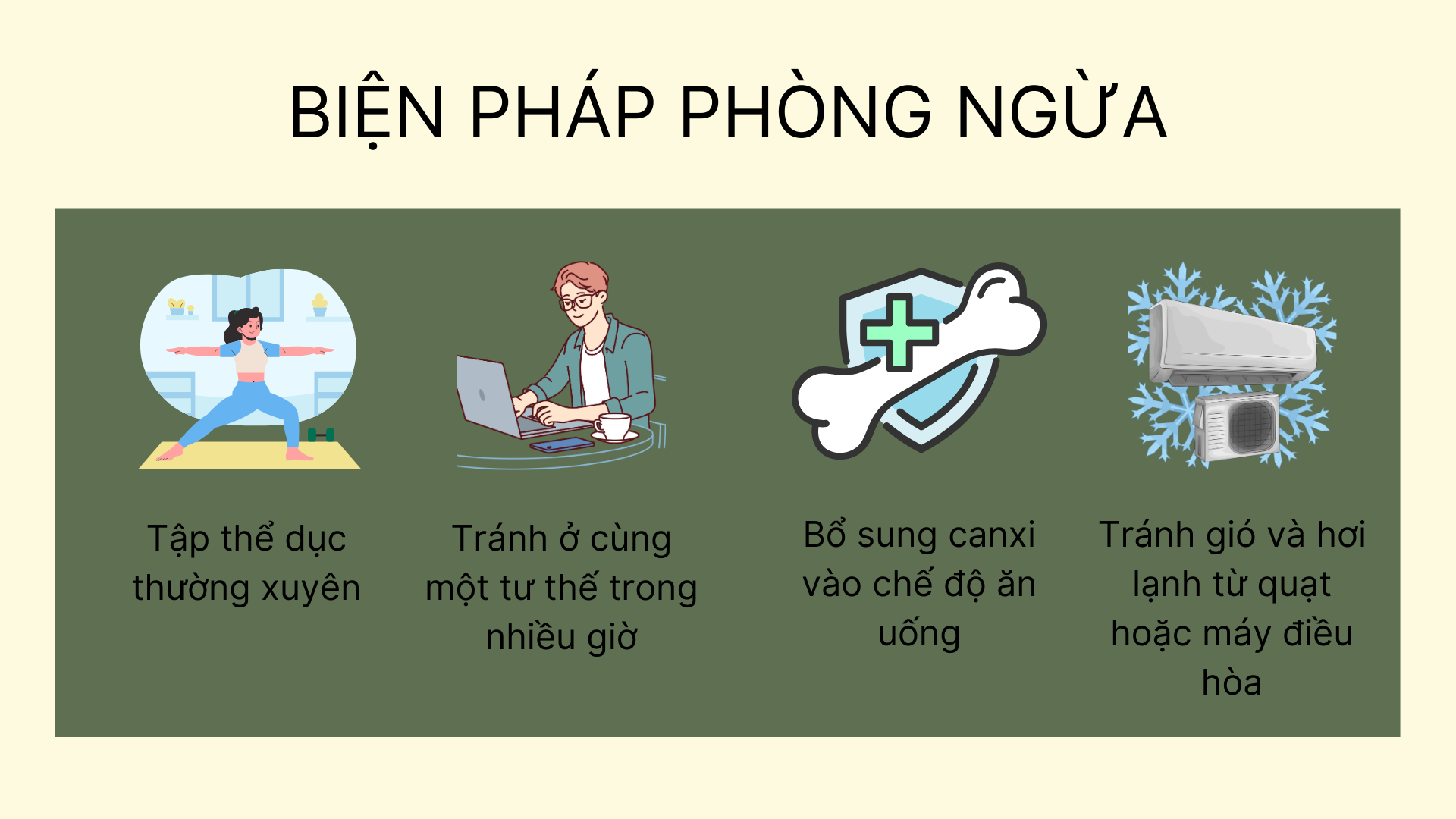 4. Biện pháp phòng ngừa đau lưng