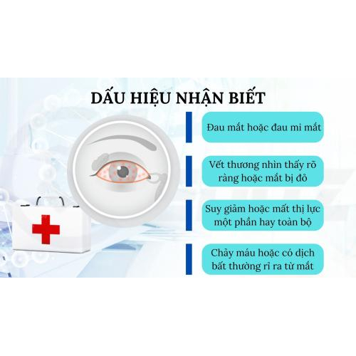 2. Dấu hiệu nhận biết mắt bị tổn thương