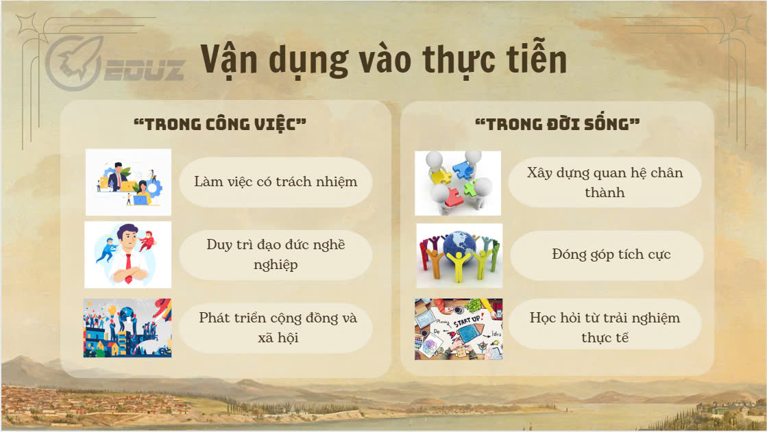 4. Vận dụng vào thực tế