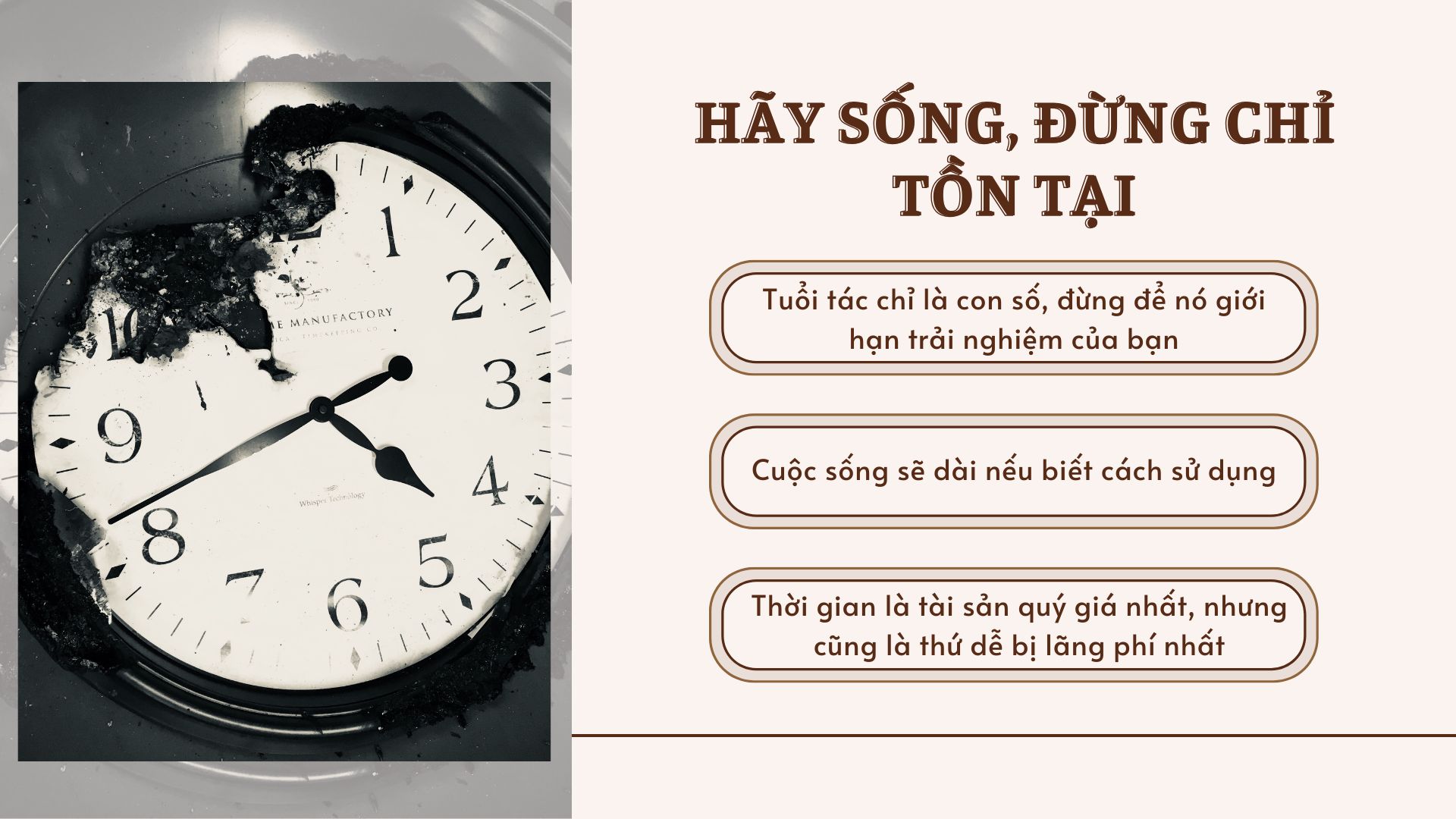 2. Hãy sống, đừng chỉ tồn tại