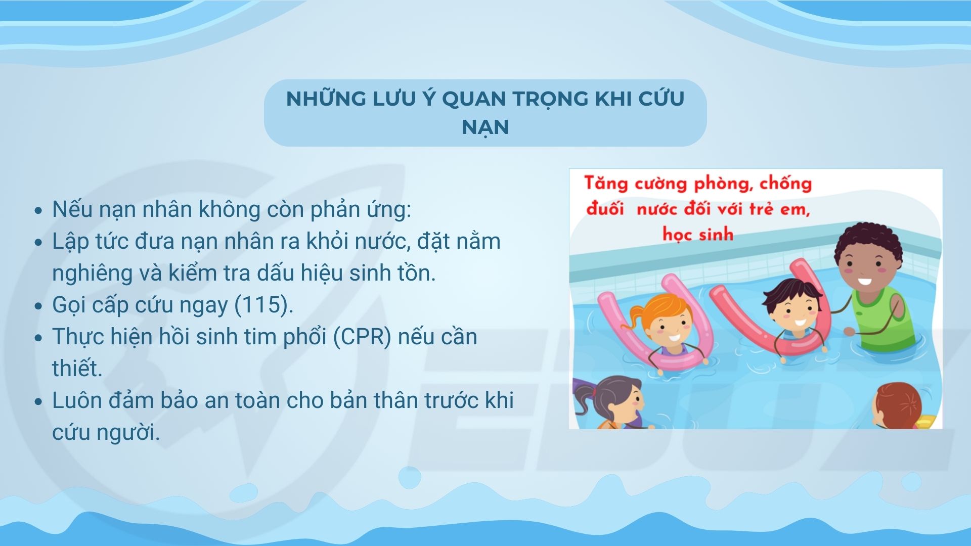 3. Những lưu ý quan trọng khi cứu nạn