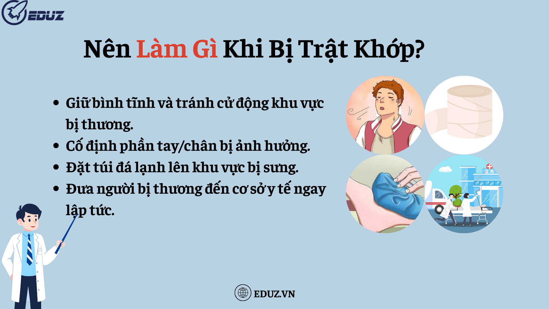 3. Nên Làm Gì Khi Bị Trật Khớp?
