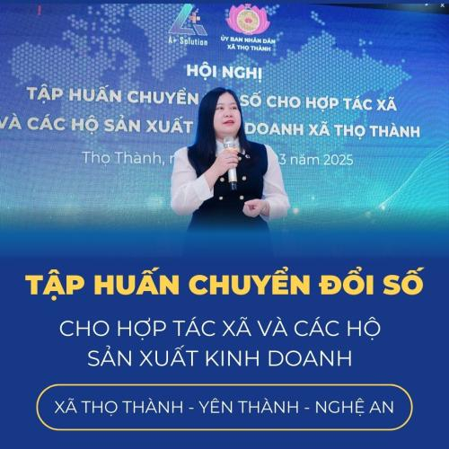 Apluz Tập Huấn Chuyển Đổi Số Cho Xã Thọ Thành, Yên Thành, Tỉnh Nghệ An