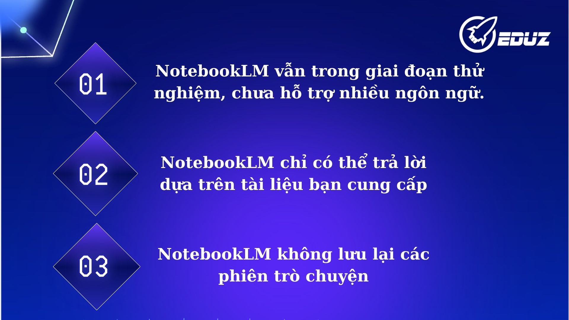 4. Hạn chế cần lưu ý