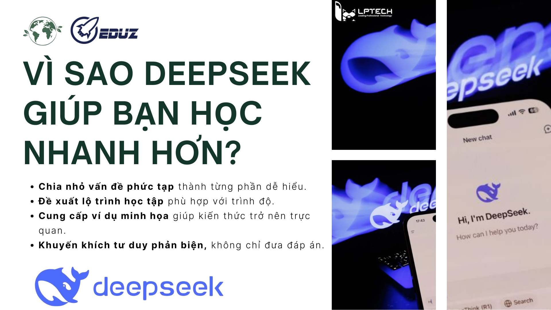 1. Vì sao DeepSeek giúp bạn học nhanh hơn?