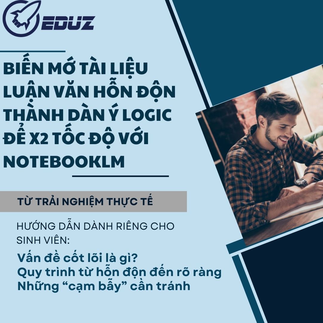 Biến Mớ Tài Liệu Luận Văn Hỗn Độn Thành Dàn Ý Logic Để X2 Tốc Độ Với NotebookLM
