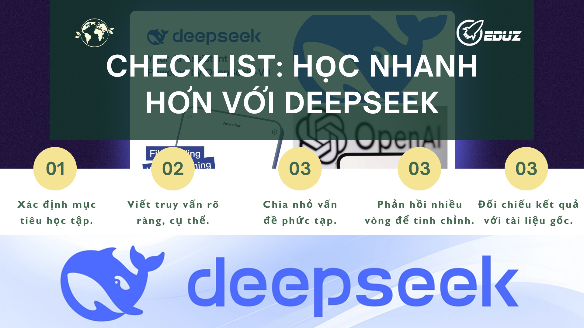5. Checklist: Học nhanh hơn với DeepSeek