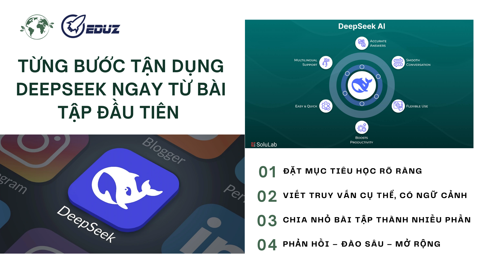 2. Từng bước tận dụng DeepSeek ngay từ bài tập đầu tiên