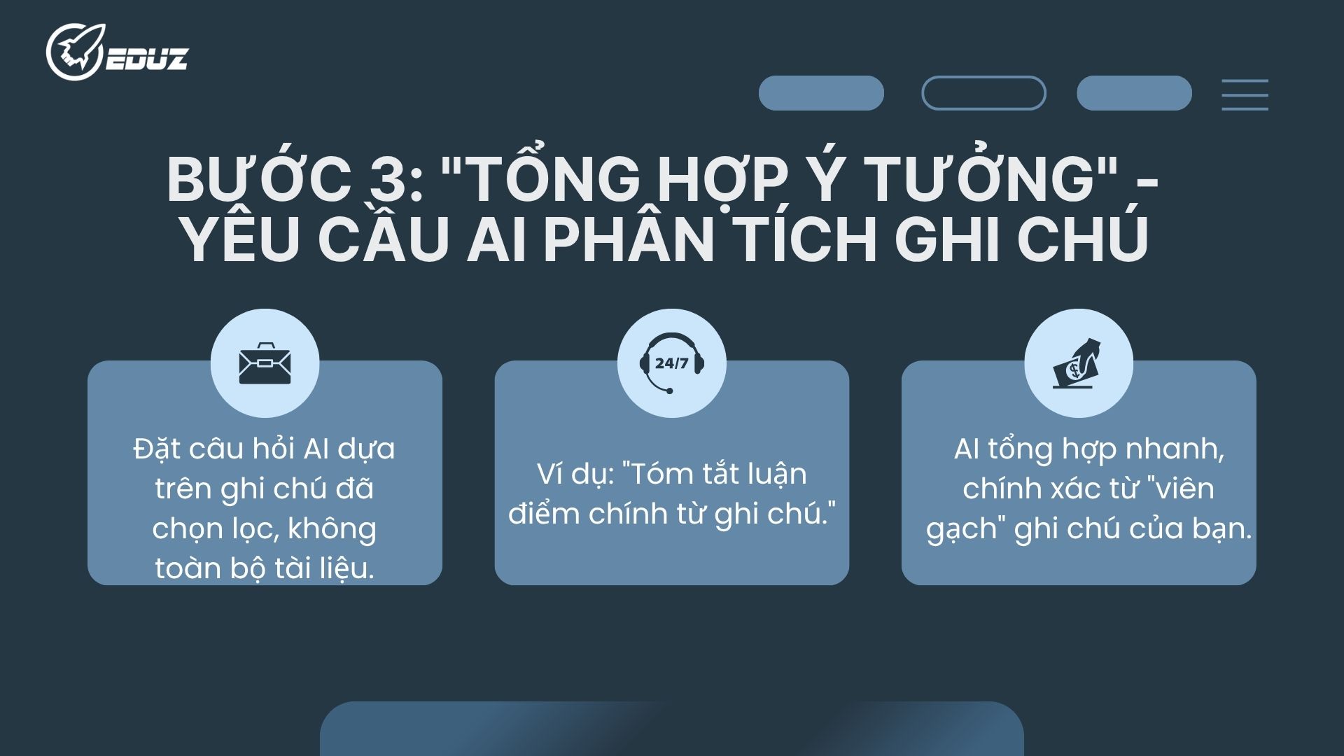 Bước 3: "Tổng Hợp Ý Tưởng" - Yêu Cầu AI Phân Tích Ghi Chú Của Bạn