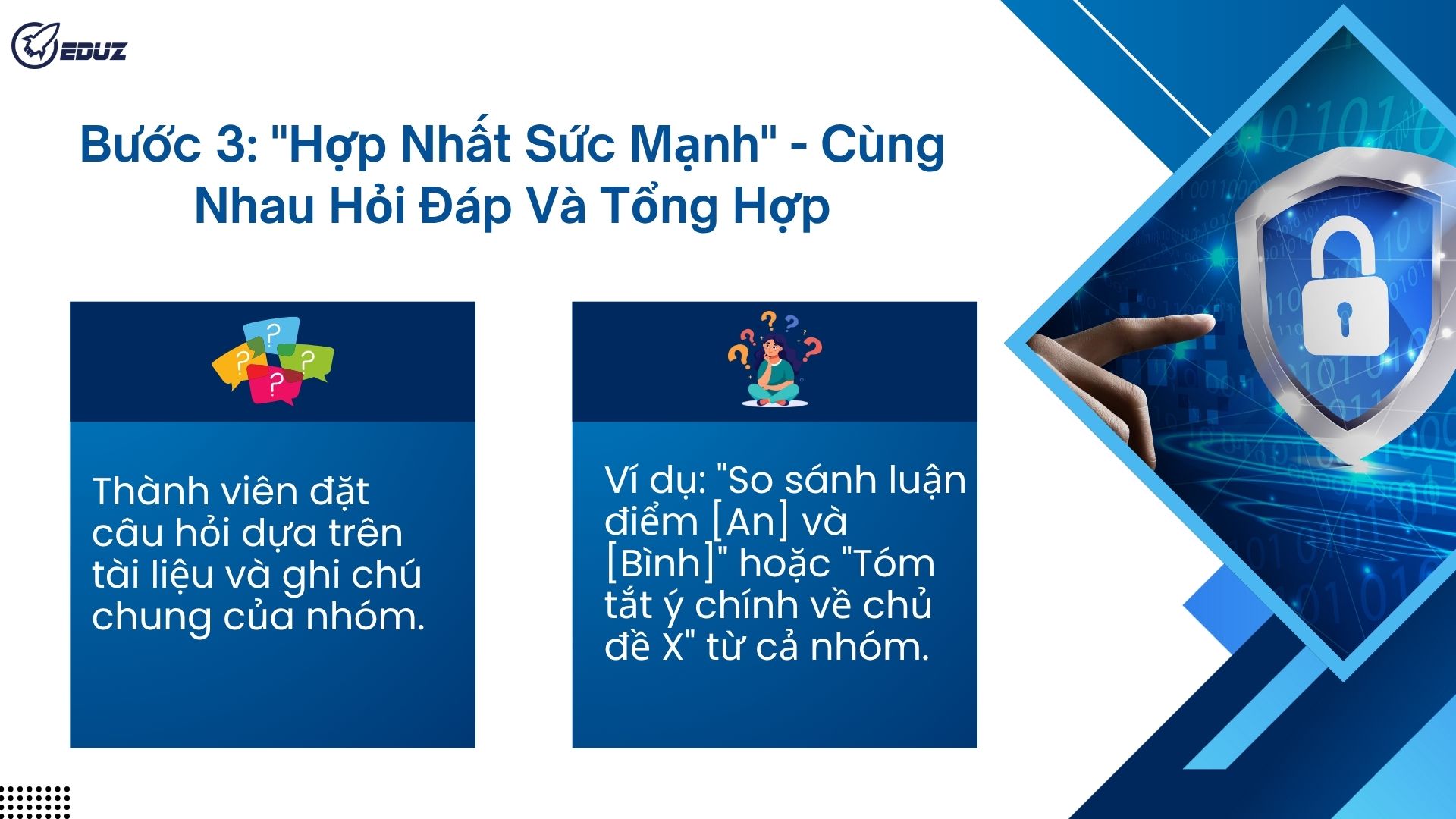 Bước 3: "Hợp Nhất Sức Mạnh" - Cùng Nhau Hỏi Đáp Và Tổng Hợp