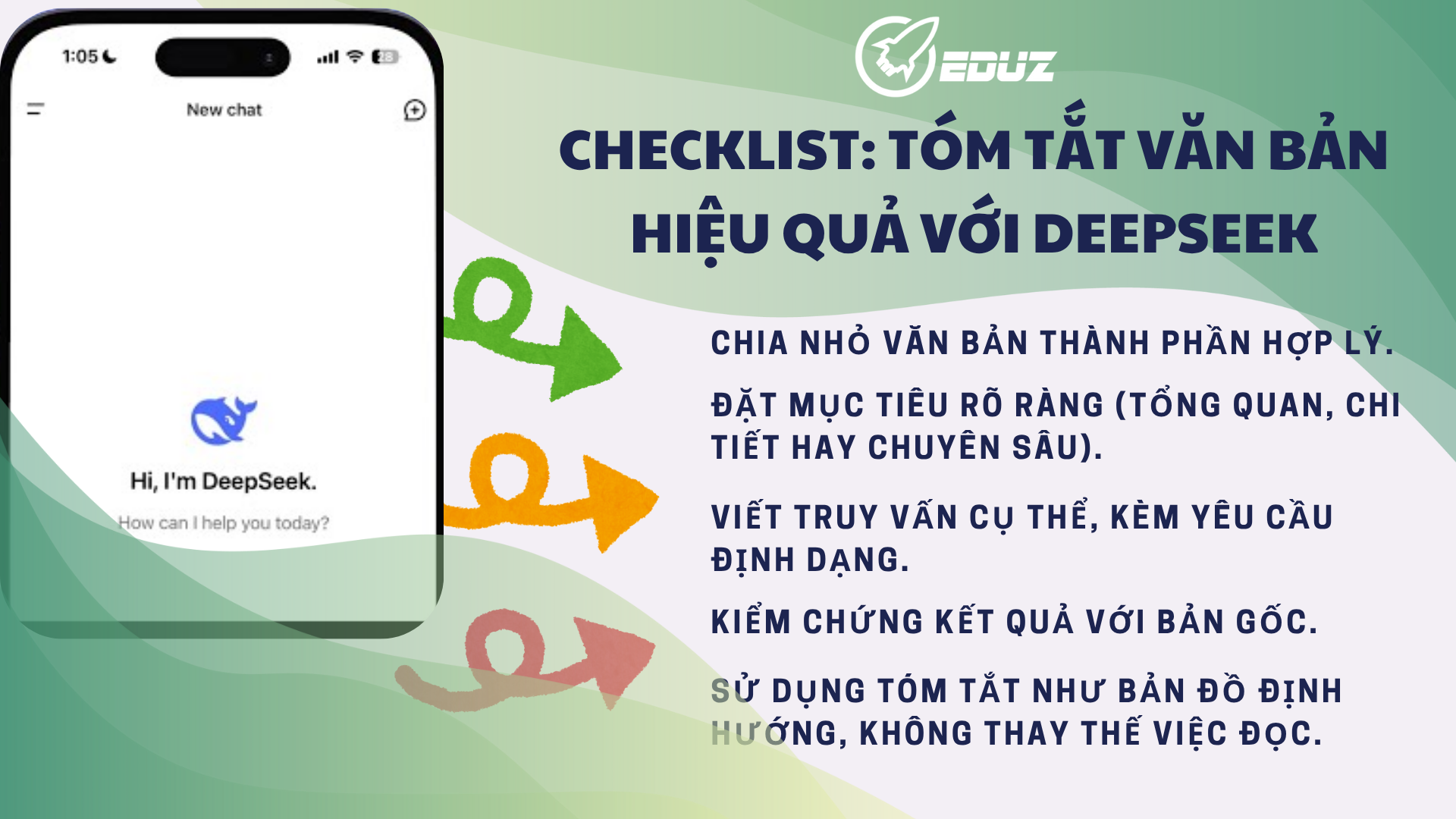 5. Checklist: Tóm tắt văn bản hiệu quả với DeepSeek