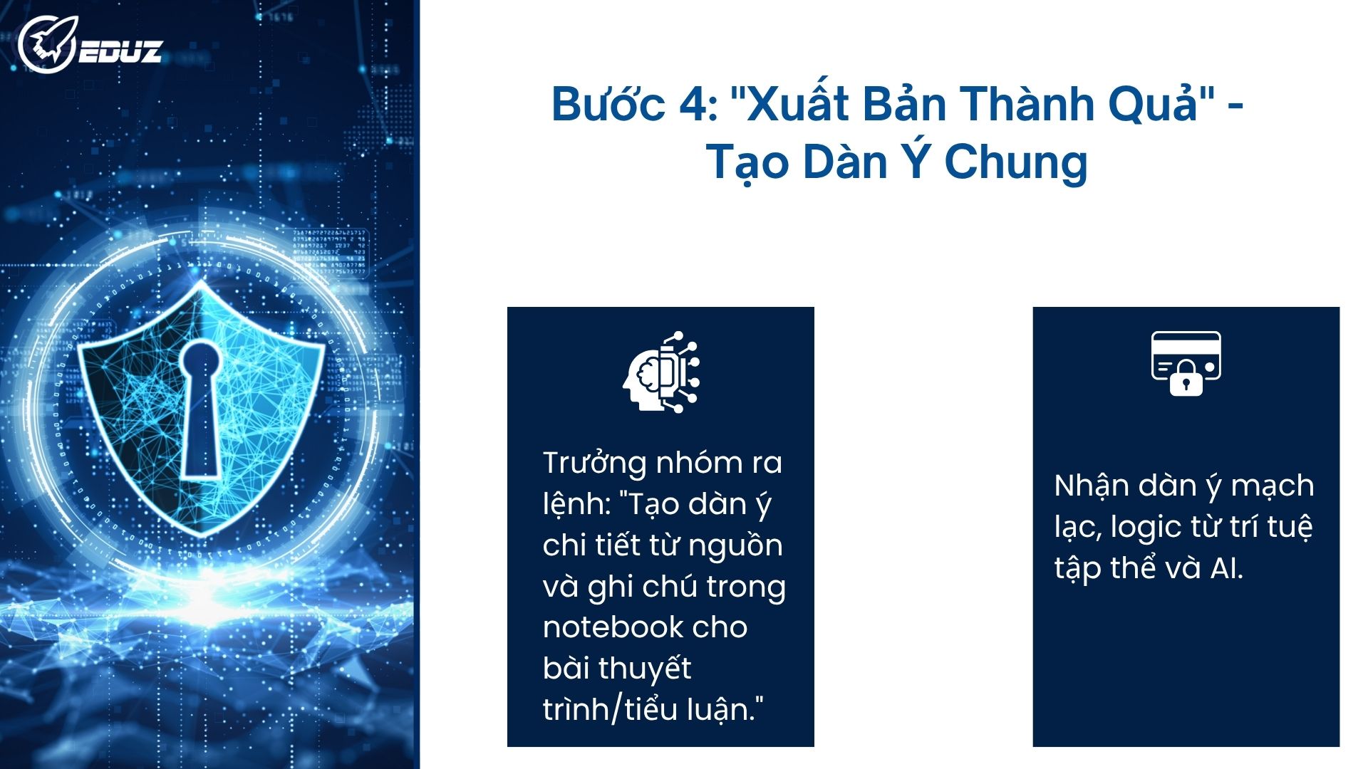 Bước 4: "Xuất Bản Thành Quả" - Tạo Dàn Ý Chung