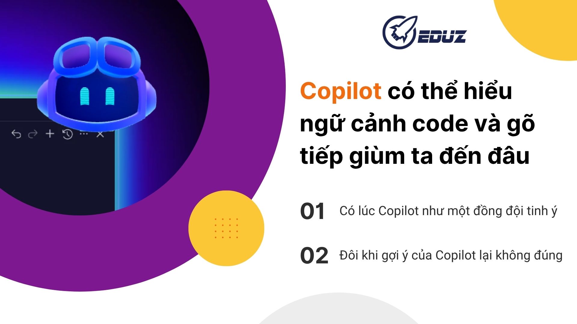 1. Đặt vấn đề: Copilot có thể hiểu ngữ cảnh code và gõ tiếp giùm ta đến đâu?