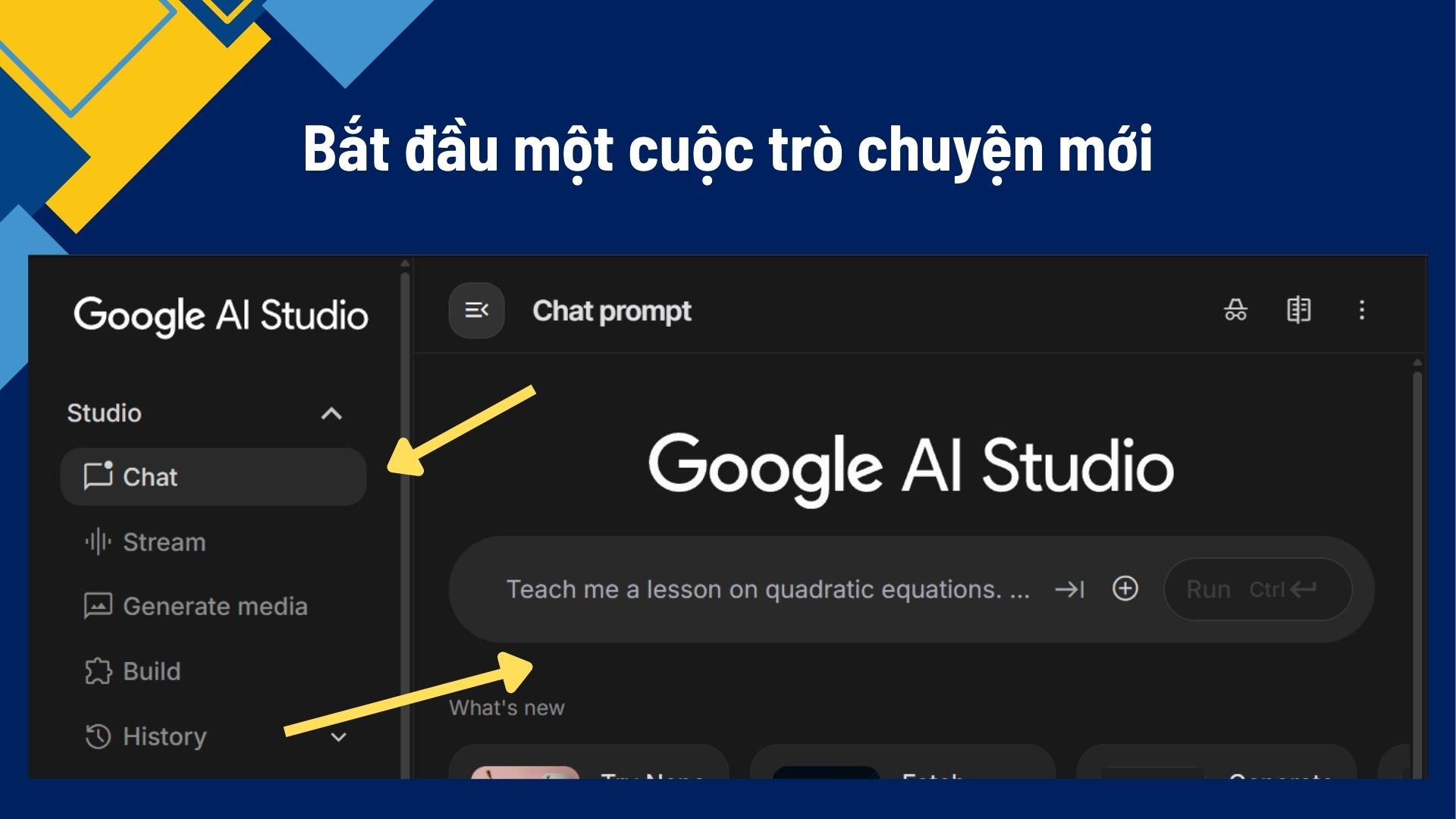 Bắt đầu một cuộc trò chuyện mới