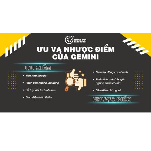 4. Ưu – Nhược điểm sau khi trải nghiệm Gemini AI
