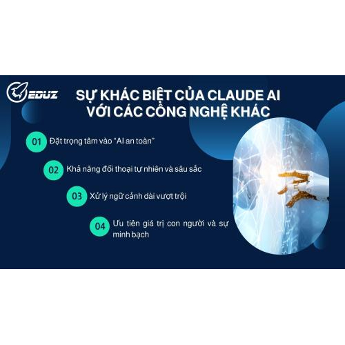 3. Sự khác biệt của Claude AI với các công nghệ khác