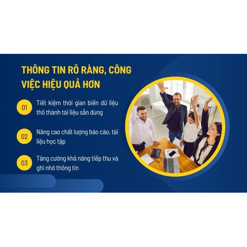 Kết quả: Thông tin rõ ràng, công việc hiệu quả hơn