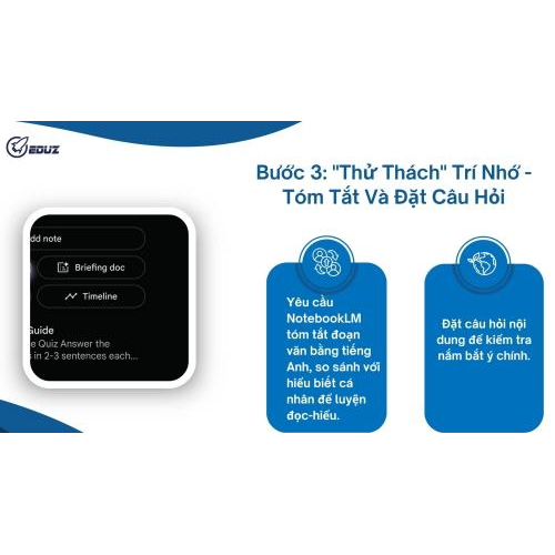Bước 3: "Thử Thách" Trí Nhớ - Tóm Tắt Và Đặt Câu Hỏi