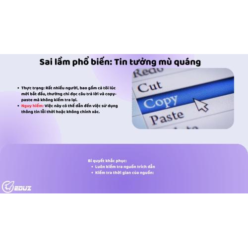 Bài học 3: Một sai lầm phổ biến mà tôi đã mắc phải