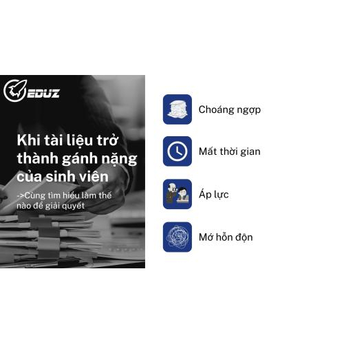 1. Khi tài liệu trở thành gánh nặng của sinh viên